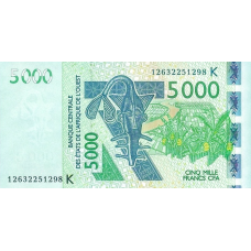 P717Kl Senegal - 5000 Francs Year 2012